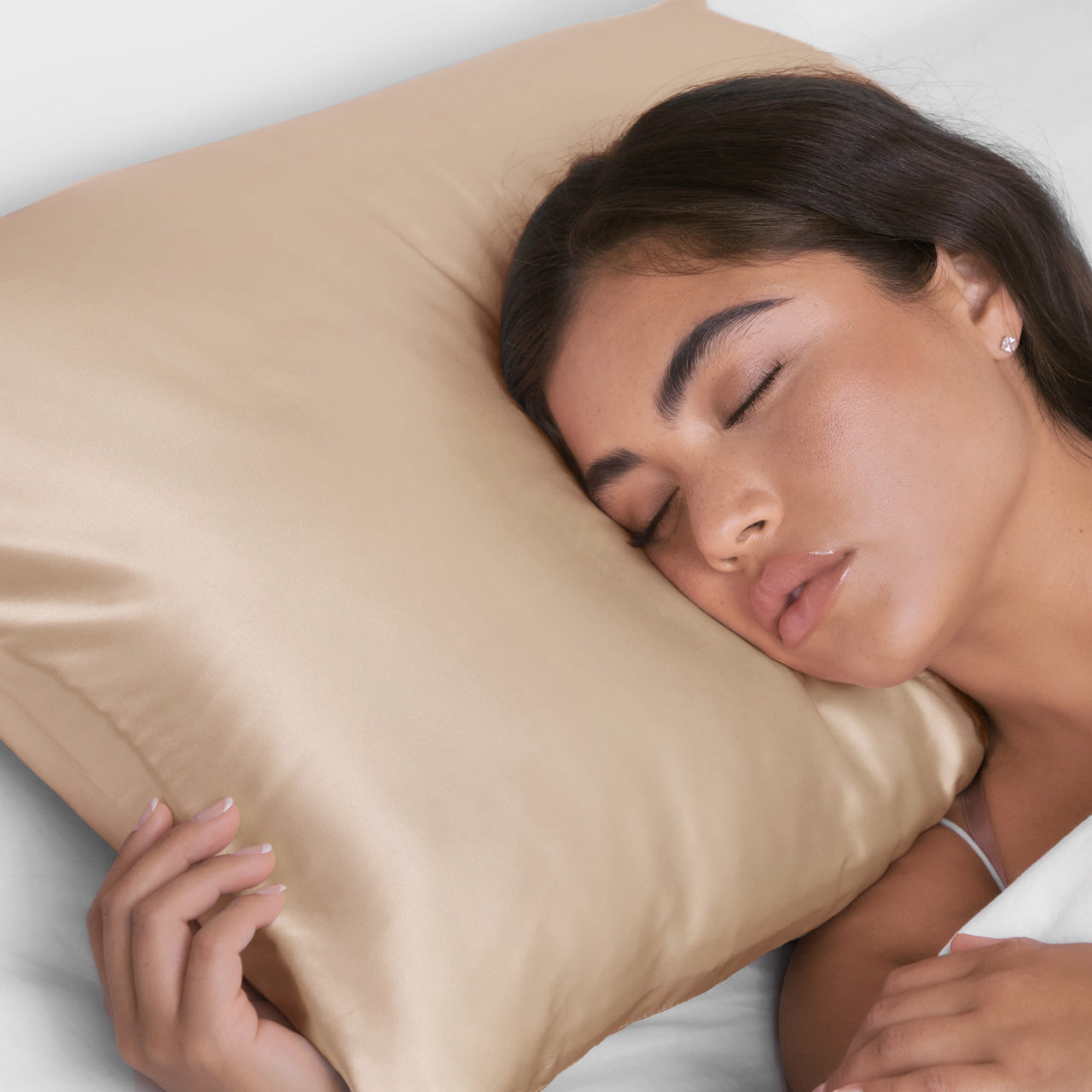 Satin Pillowcase in Champagne 4 Pack