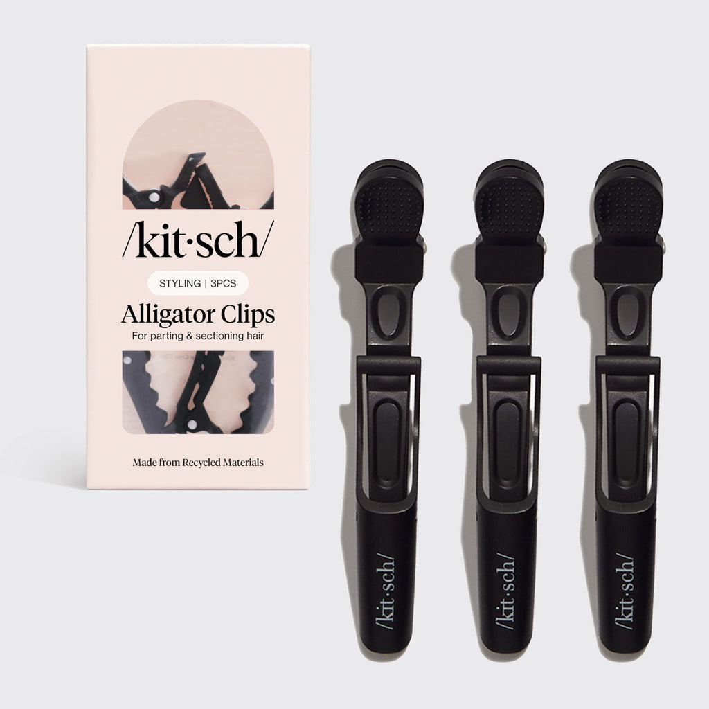 Black No-Slip Alligator Clips 3pc Set