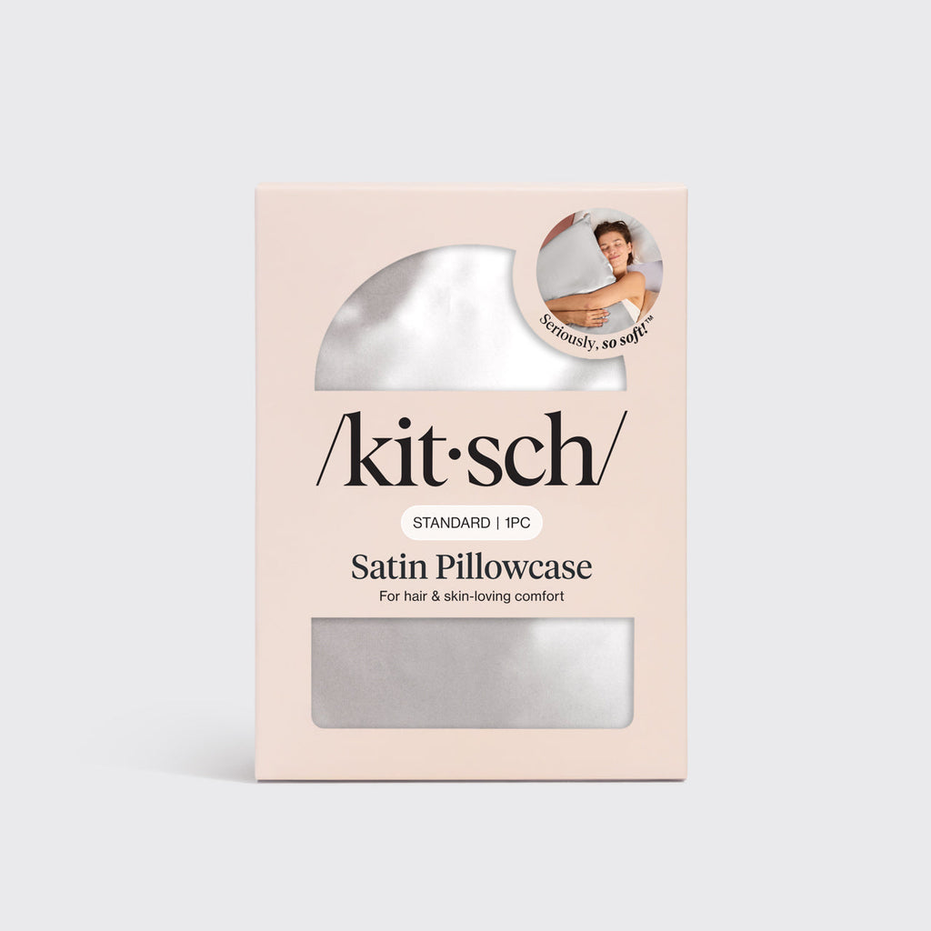 Satin Pillowcase in Silver 4 Pack