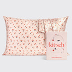Satin Pillowcase in Cherry Print 4 Pack