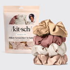 Blush Satin Pillow Scrunchies® 4pc Set