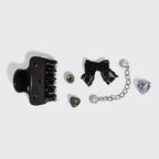 KitschPop™️ Cloud Clip & Charms in Vintage Black