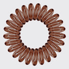 Brunette Spiral Hair Ties 8pc Set