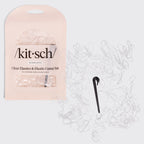 Clear & Black No-Snag Elastics 200pcs & Cutter Set