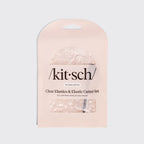 Clear & Black No-Snag Elastics 200pcs & Cutter Set