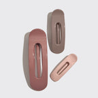 Terracotta Flat Claw Clips 3pc Set