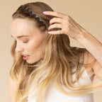 Black & Tort Zig Zag Headbands 2pc Set