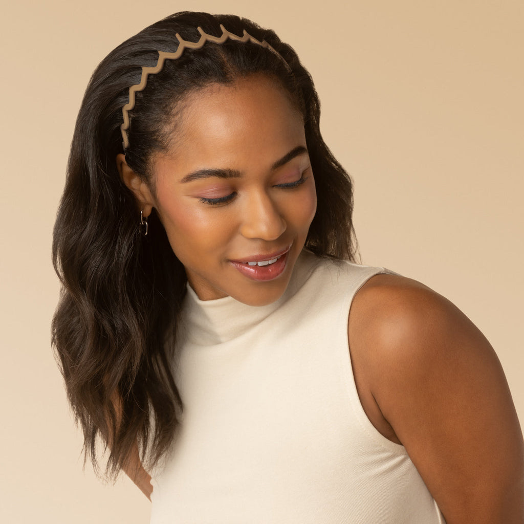 Neutral Zig Zag Headbands 2pc Set