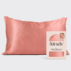 Satin Pillowcase in Terracotta 2 Pack