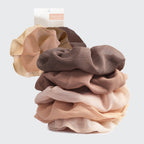 Crepe Scrunchies in Terracotta