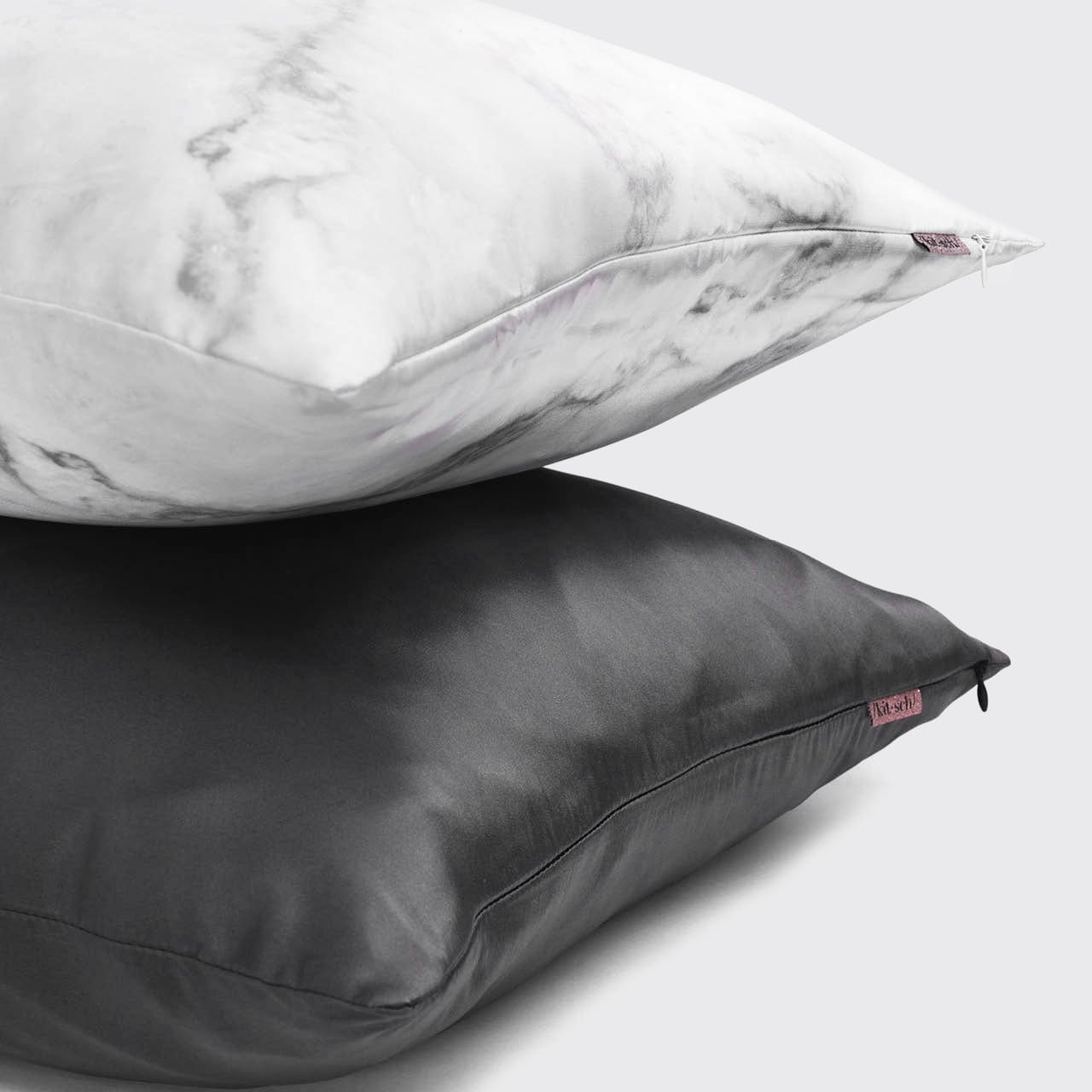 Satin Pillowcase in Charcoal 4 Pack