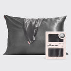 Satin Pillowcase in Charcoal 4 Pack
