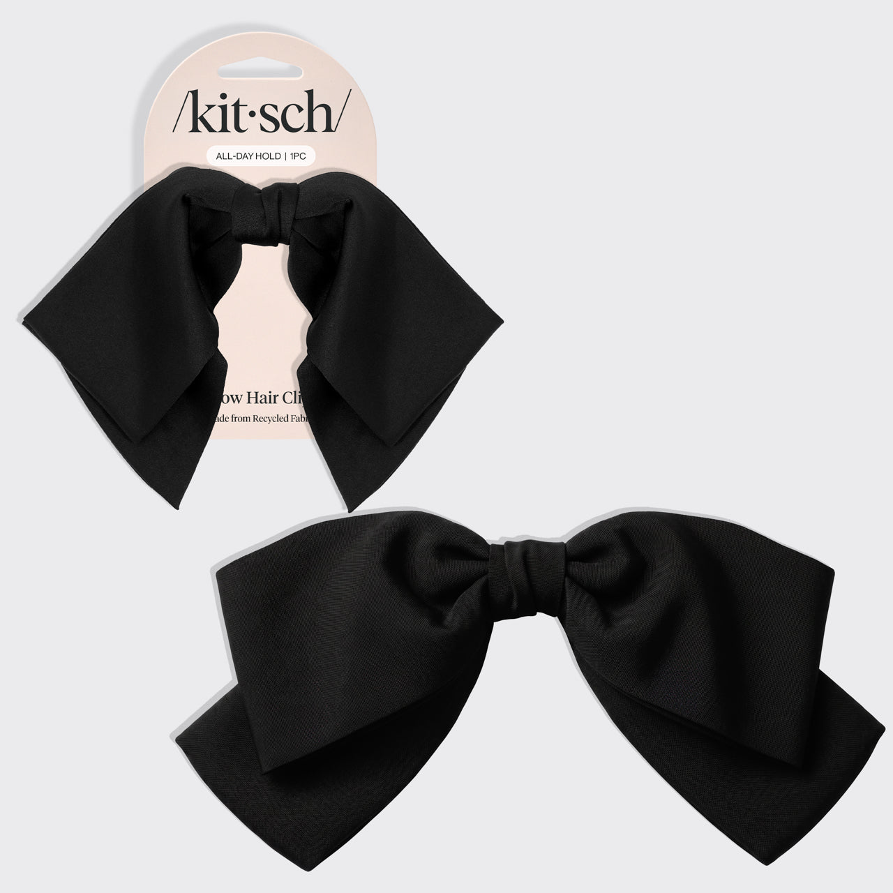 Black Bow Hair Clip