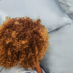 Satin Pillowcase in Haze Blue