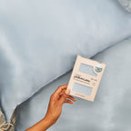Satin Pillowcase in Haze Blue 2 Pack