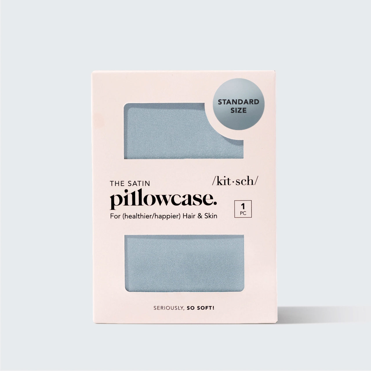 Satin Pillowcase in Haze Blue 4 Pack