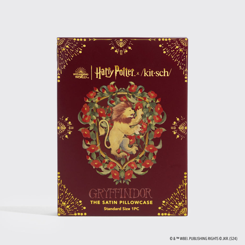 Kitsch x Harry Potter Satin Pillowcase in Gryffindor