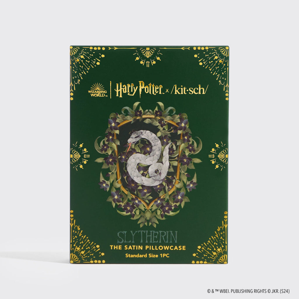 Kitsch x Harry Potter Satin Pillowcase in Slytherin 2 Pack
