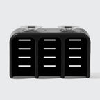 Black Self-Draining Soap Dish