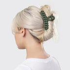 Black & Moss Chain Claw Clips 3pc Set