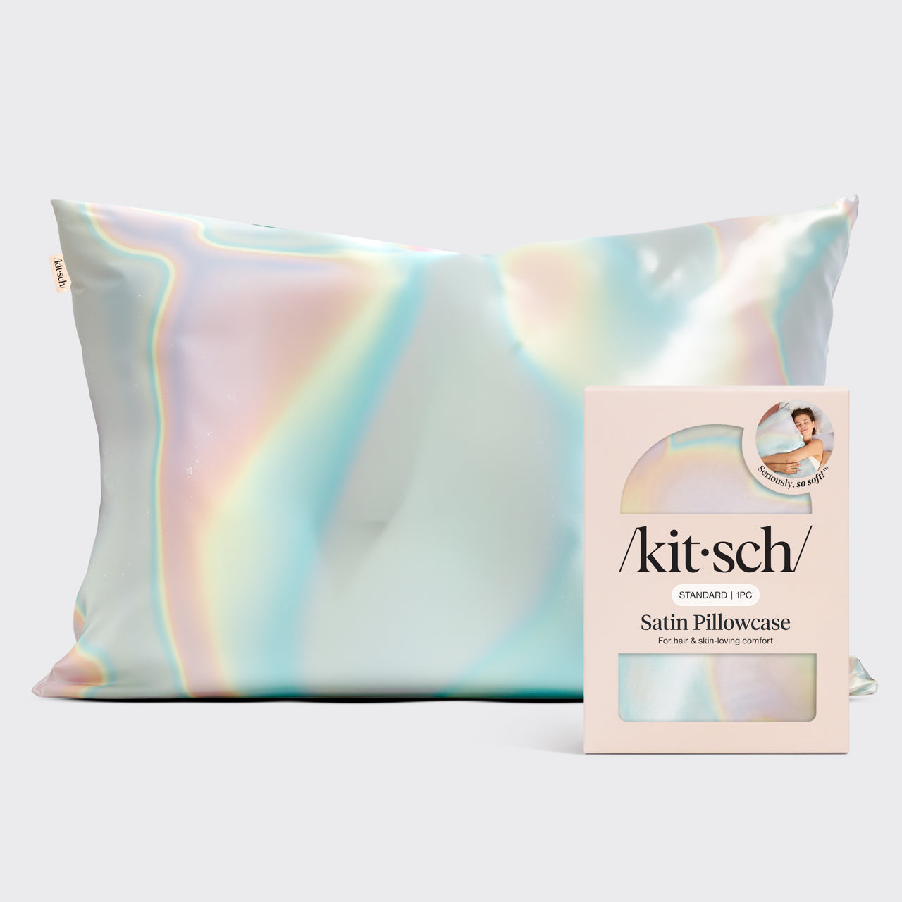 Satin Pillowcase in Aura 2 Pack