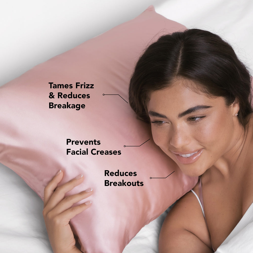 Satin Pillowcase in Blush 4 Pack