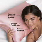 Satin Pillowcase in Blush 2 Pack