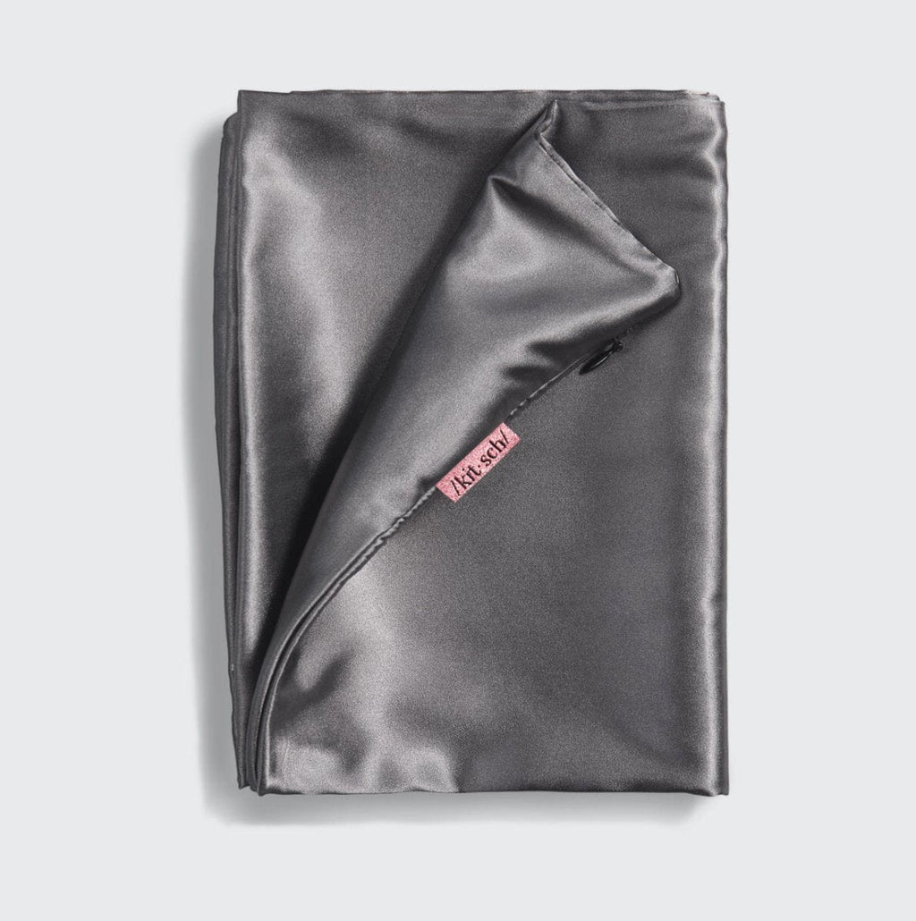 Satin Pillowcase in Charcoal 2 Pack